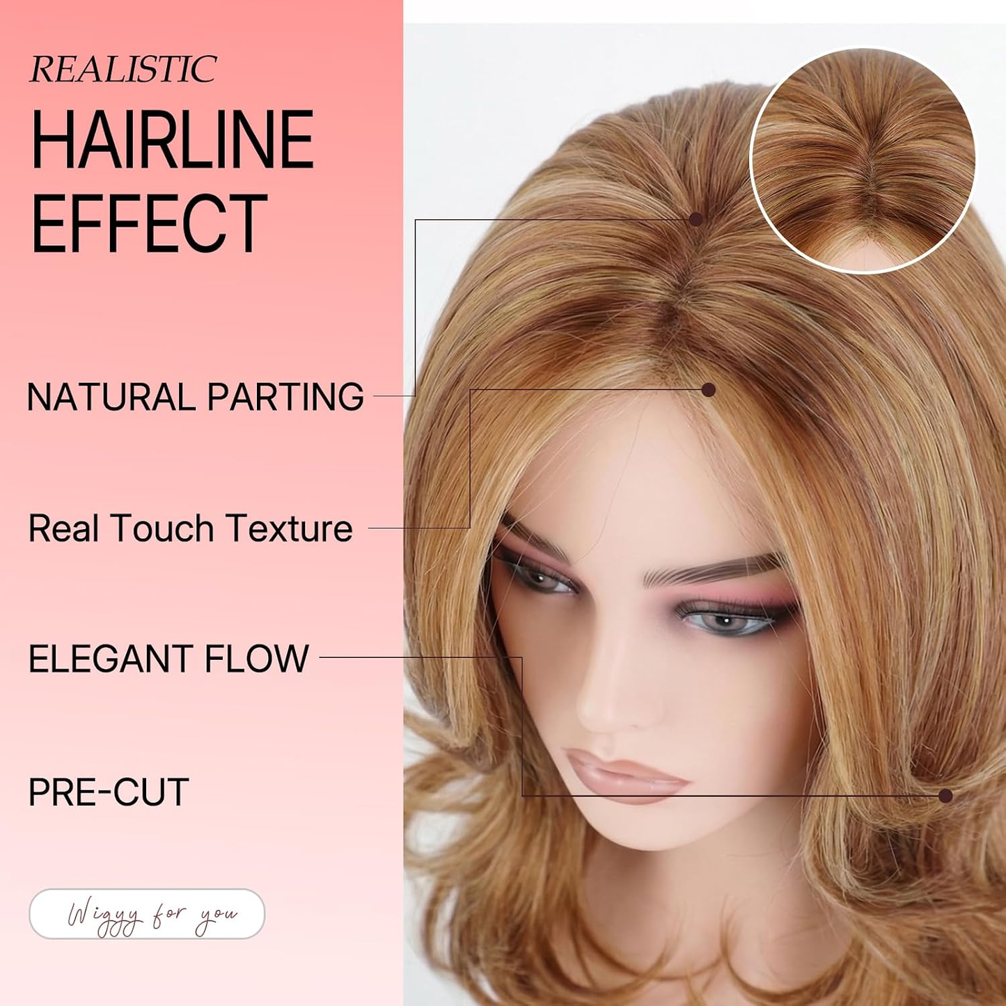 Rose - Wigyy Shouder Length Curl Elegant Wig