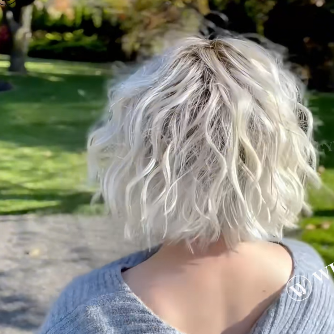 Irene - Effortless Beachy Waves Bob with Wispy Fringe