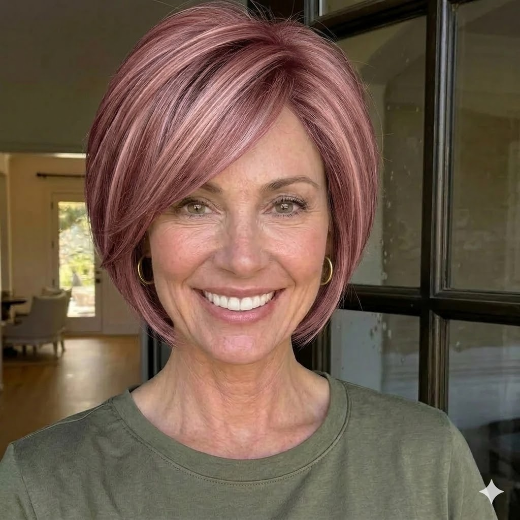 Raven - Effortless Elegance Layered Bob with Subtle Highlights