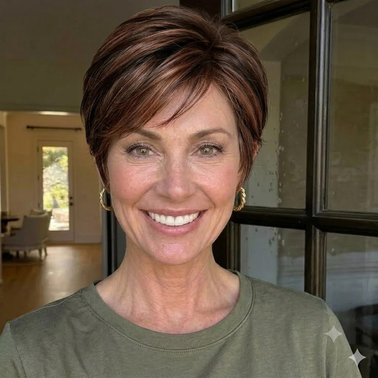 Camilla - Wigyy Straight Layered Cut Breathable Everyday Elegant Bob Wig
