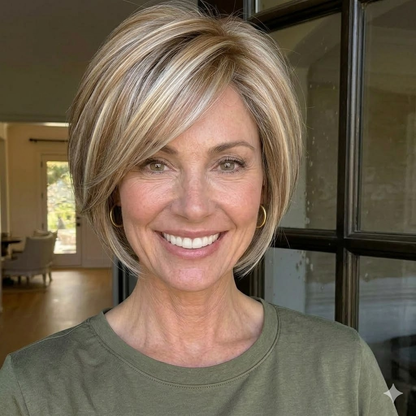 Raven | Sleek Side-Swept Glueless Bob with Seamless Hairline