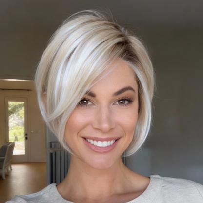 Raven - Effortless Elegance Layered Bob with Subtle Highlights