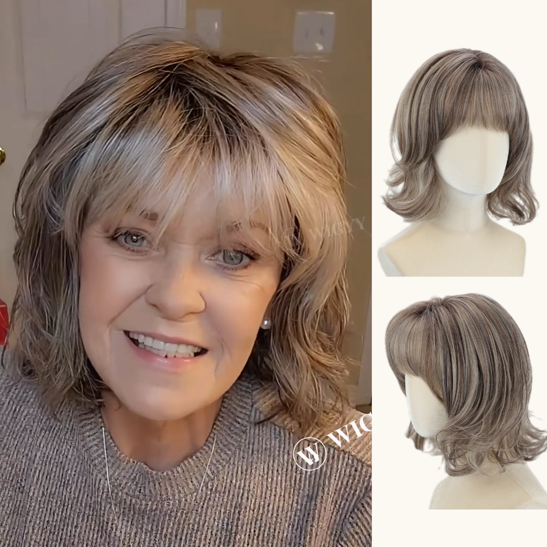 Flash Sale - Mabel - Wigyy Shoulder Length Daily Use Curl Elegant Wig