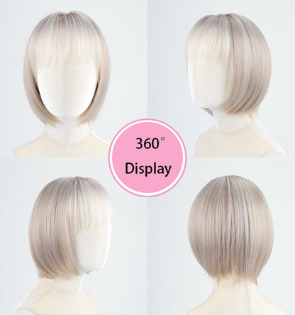 Perla - Wigyy Blonde Bob Elegant Wig with Bang
