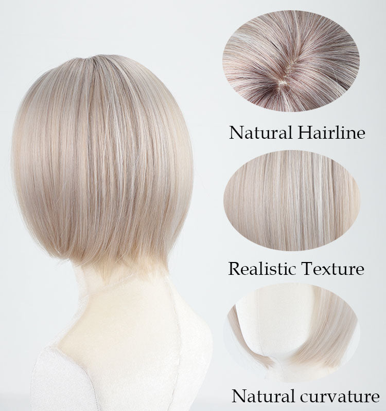 Perla - Wigyy Daily Use Cute Bob Elegant Wig