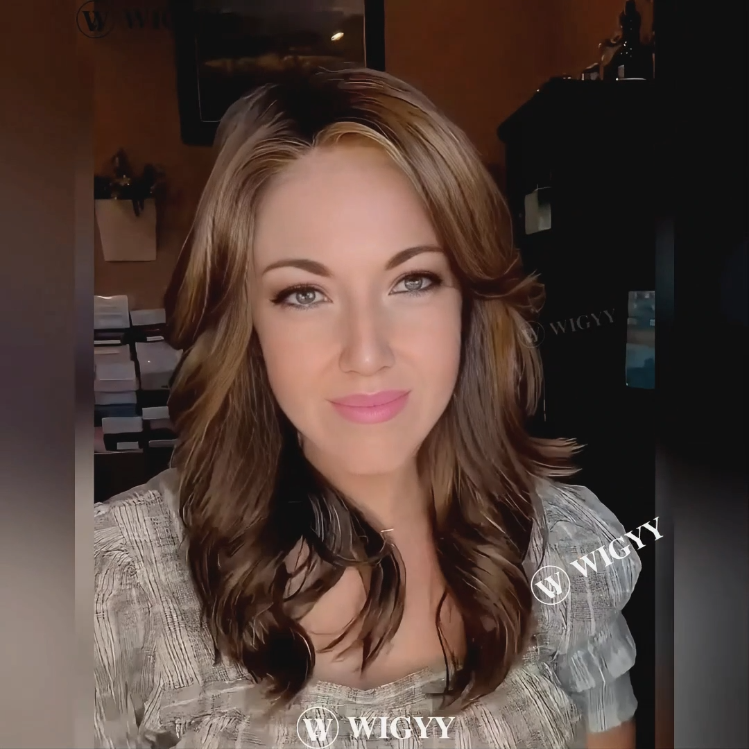 Gladys - Wigyy Brown Highlighted Curl Wig