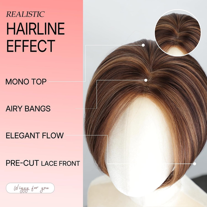 Raven - Sleek Side-Swept Bob with Seamless Hairline