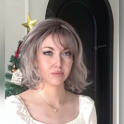 Nadine - Wigyy Curl Daily Use Shoulder Length Elegant Wig with Bang