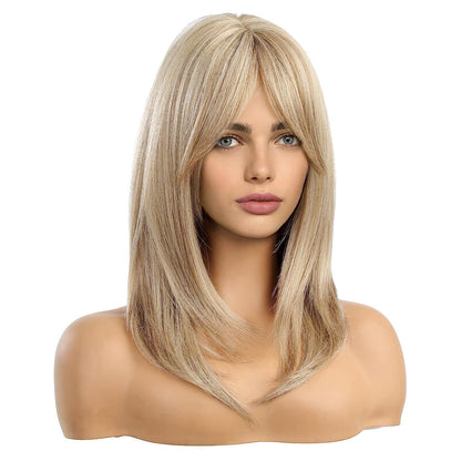 Synthetic Long Wigs  Hair with Bangs for Daily Use