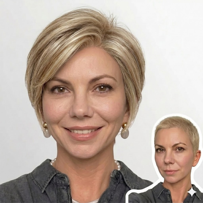Camilla - Wigyy Straight Layered Cut Breathable Everyday Elegant Bob Wig