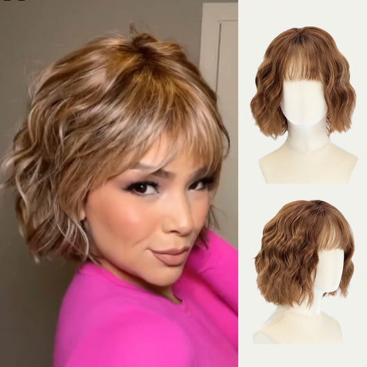 Bernice - Wigyy Wave Bob Elegant Wig with Bang