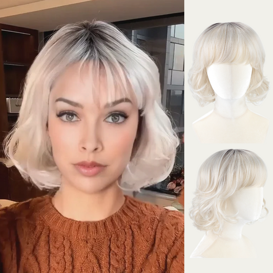 Chloe - Wigyy Daily Use Curl Bob Wig with Bang