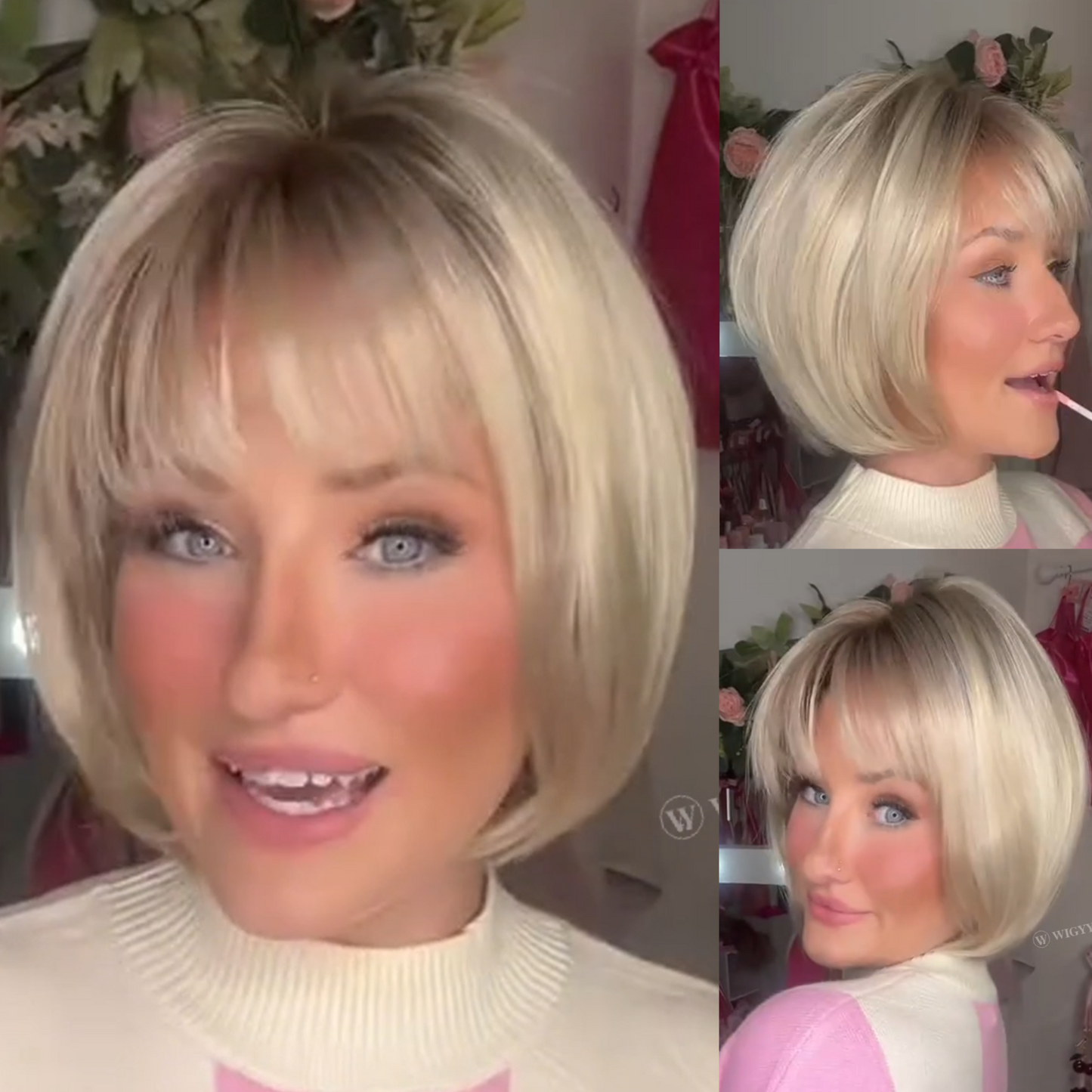 Clara - Wigyy Daily Use Highlighted Bob Elegant Wig