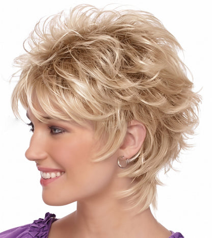 Harriet - Textured Feathered Shag  Voluminous Pixie Wig
