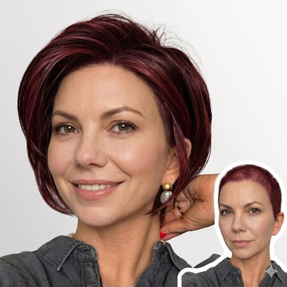 Raven - Effortless Elegance Layered Bob with Subtle Highlights