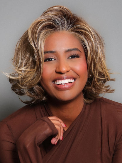 🩷Crowd Pleaser |Memory Cap Comfort Wavy Wig  Cap For All-Day Wear