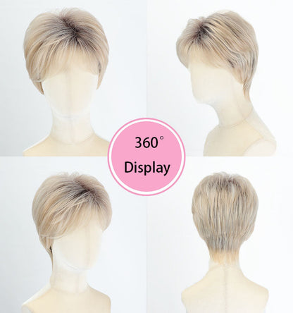 Tamsin - Wigyy Short Ombre Blonde Pixie Cut Wigs