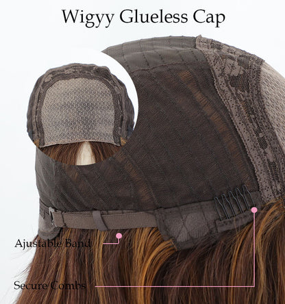 Gladys - Wigyy Brown Highlighted Curl Wig