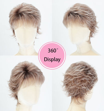 Harriet - Textured Feathered Shag  Voluminous Pixie Cut Wig