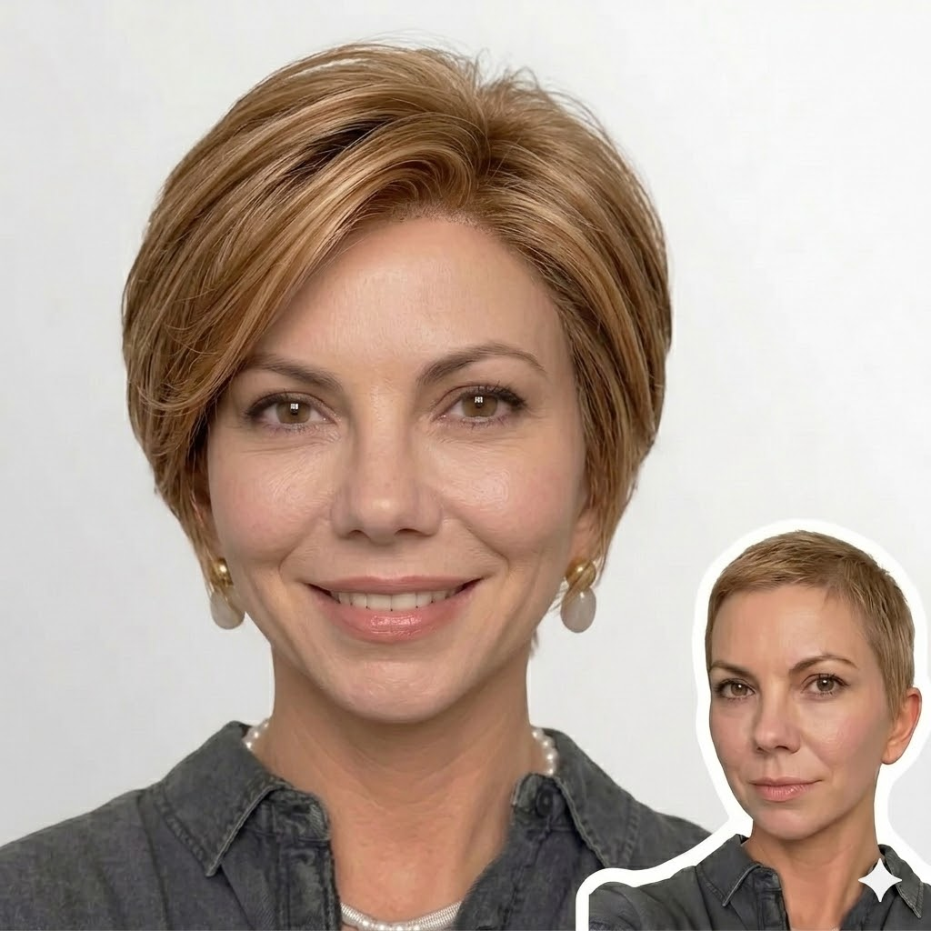 Camilla - Wigyy Straight Layered Cut Breathable Everyday Elegant Bob Wig
