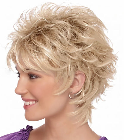 Harriet - Textured Feathered Shag  Voluminous Pixie Wig
