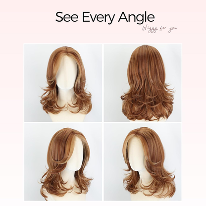 Rose - Wigyy Shouder Length Curl Elegant Wig